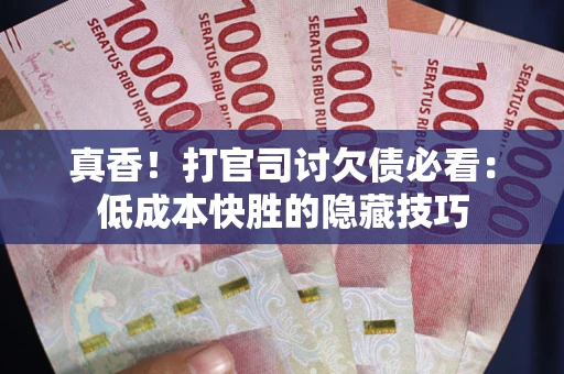 济南真香！打官司讨欠债必看：低成本快胜的隐藏技巧