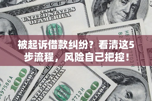 济南被起诉借款纠纷？看清这5步流程，风险自己把控！