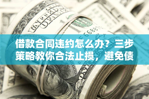 济南借款合同违约怎么办？三步策略教你合法止损，避免债务危机升级